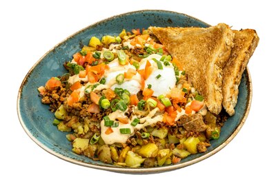 Chorizo Hash & Eggs