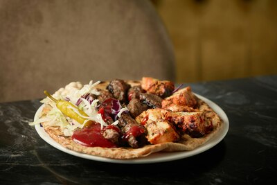 Mixed Kebab with Paratha