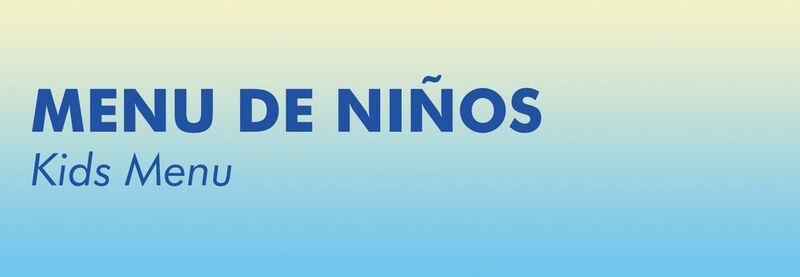 Menu de Niños