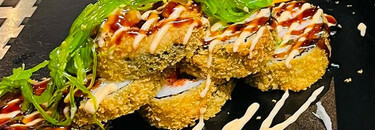 BIG CRUNCHY SUSHI ROLL (a,b,d,f,i,m,8) (6 oder 12  Stück)