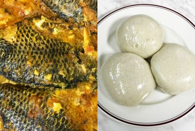 Nshima & Boiled Fresh Fish