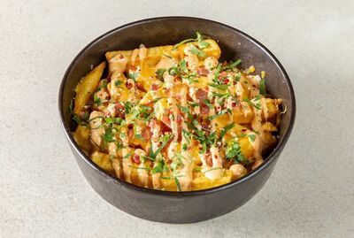 Gluten Free Bacon Loaded Skin-on fries