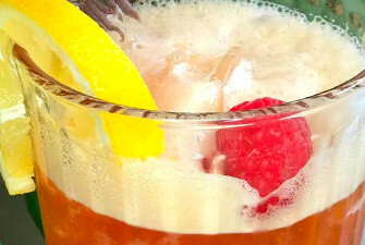 Raspberry & Lemon Iced Tea 红莓柠檬茶