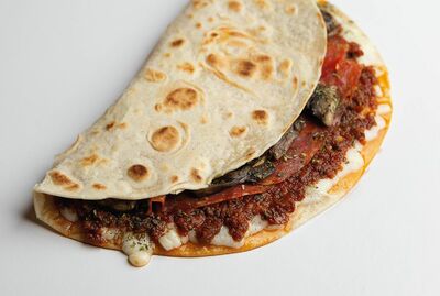 Piadina Infernale (metade)