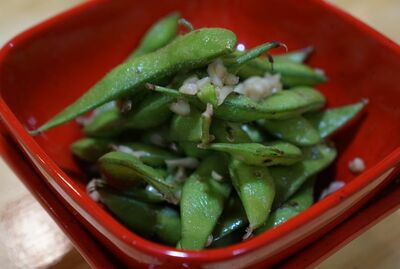 Edamame garlic
