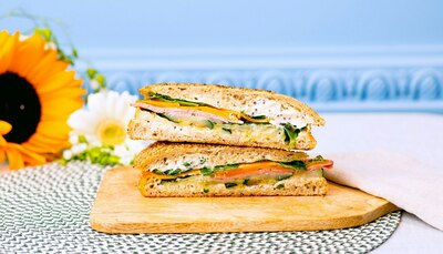 Toasté club jambon blanc cheddar courgette