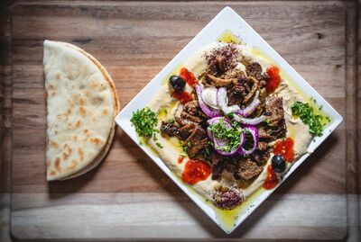 15A. Gyro Hummus Mix Platter