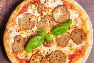 Spicy Meatball Pizza