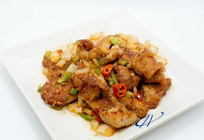 Pork Chop in Salt & Chilli 椒盐猪扒