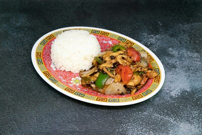 Sliced Chicken with Green Pepper in Black Bean Sauce 豉椒鸡片反