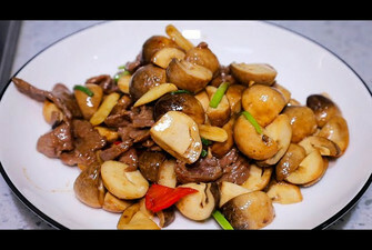 冬菇牛 Beef with Chinese Mushrooms
