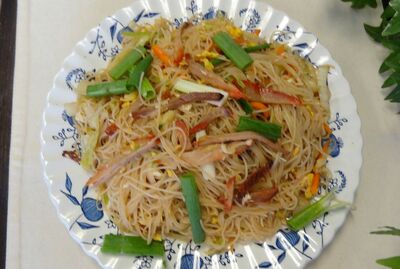 47. 叉烧炒米粉 Roast Pork Chow Mei Fun