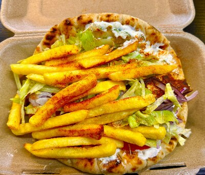 Halloumi pitta