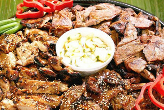 Kalbi Ribs | Chicken Teriyaki | Pork BBQ w/cucumber salad