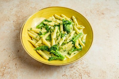 Broccoli, Pesto, & Cream Penne