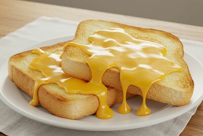 Melted Cheese on 2 Toast