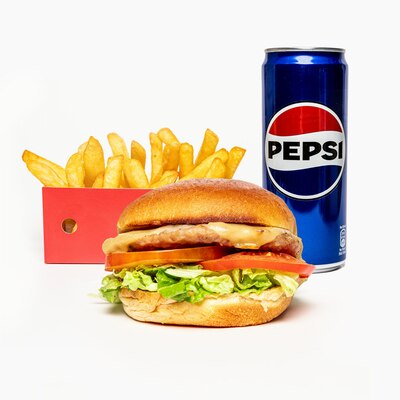 Menú Hamburguesa CBK Pollo