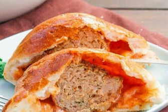 The Spicy Meatball Calzone