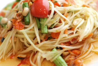 Papaya salad(Som Tum)* ส้มตำ