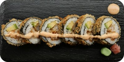 Prawn Katsu & Avocado Tempura Roll