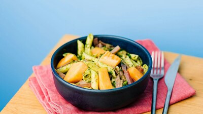 Melon jambon cru pasta salad