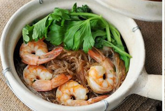 Clay Pot Shrimp กุ้งอบหม้อดิน