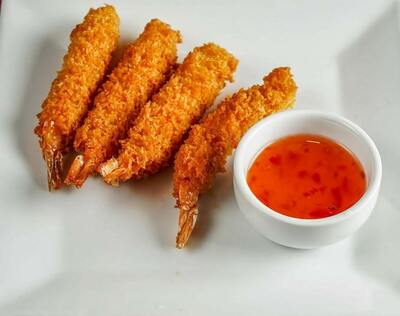 E8. Crevettes Tempura / Tempura Shrimps (4mcx)