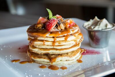 Fluffy Butterscotch Pancakes