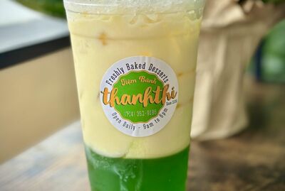 Sữa Bắp  Lá Dứa / Corn Milk with Pandan Jelly Drink