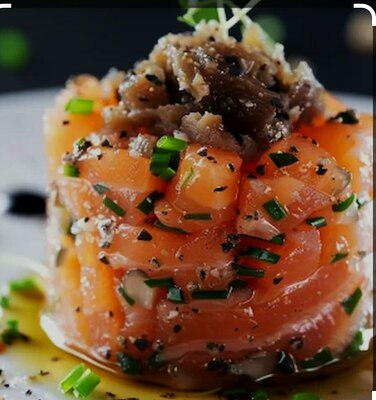 Tra3. Tratar Salmon con trufa