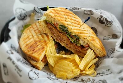 Grilled Panini on Focaccia Bread