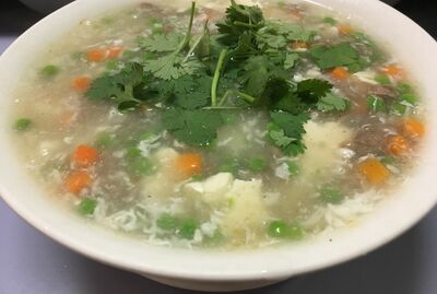 西湖牛肉羹 | Peas & Carrots with Beef  Soup