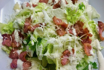 INSALATA CAESAR   ( Allergens: Gluten Wheat, Lactose, Mustard, Sulphur Dioxide, Fish)