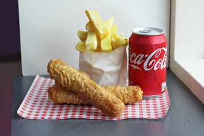 Batter Sausage & Batter Burger Combo Meal