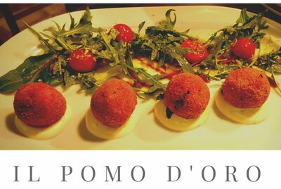 CROCCHETTE AL PROSCIUTTO DI PARMA  ( Allergens: Lactose, Gluten Wheat, Eggs, Mustard)