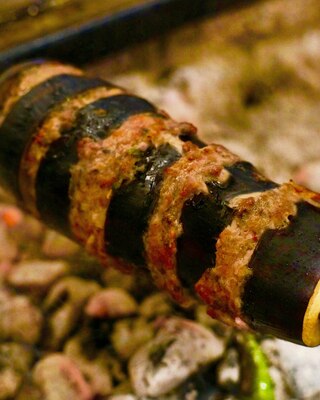Aubergine Kebab