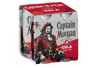 Captain Morgan Spiced and Cola Range