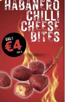 Habanero Chilli Cheese Bites (6) New!