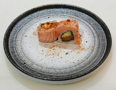N1. salmon crazy roll