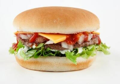 Half Pounder Salad Burger with Cheese