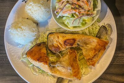 Salmon Kama Plate