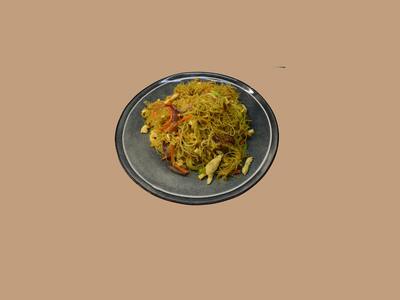 Fideo Fino Con Curry Amarillo