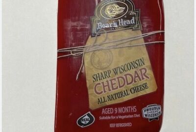 Sharp Red Wax White Cheddar