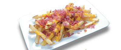 Natural Fries con Queso y Bacon