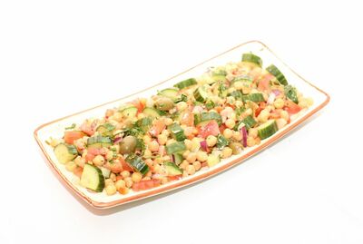 Chickpeas Salad (NEW) 🌱🍅🫒🍋🌶🫑🧅🥒