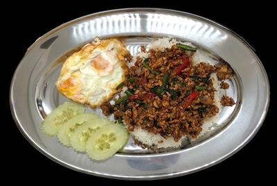 "Night Market Style" Thai Basil Chicken