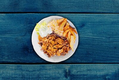 Gyros mit Metaxa