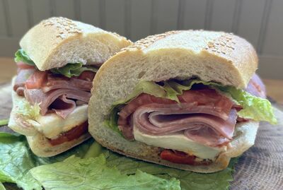 #7 - Cappicola, Fresh Mozzarella, Roasted Peppers, Lettuce, Tomato, Oil & Vinegar Dressing