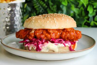 Dipped Southern Fried Chicken Burger