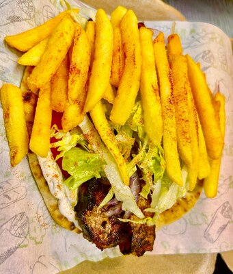 Chicken Double Kalamaki pitta